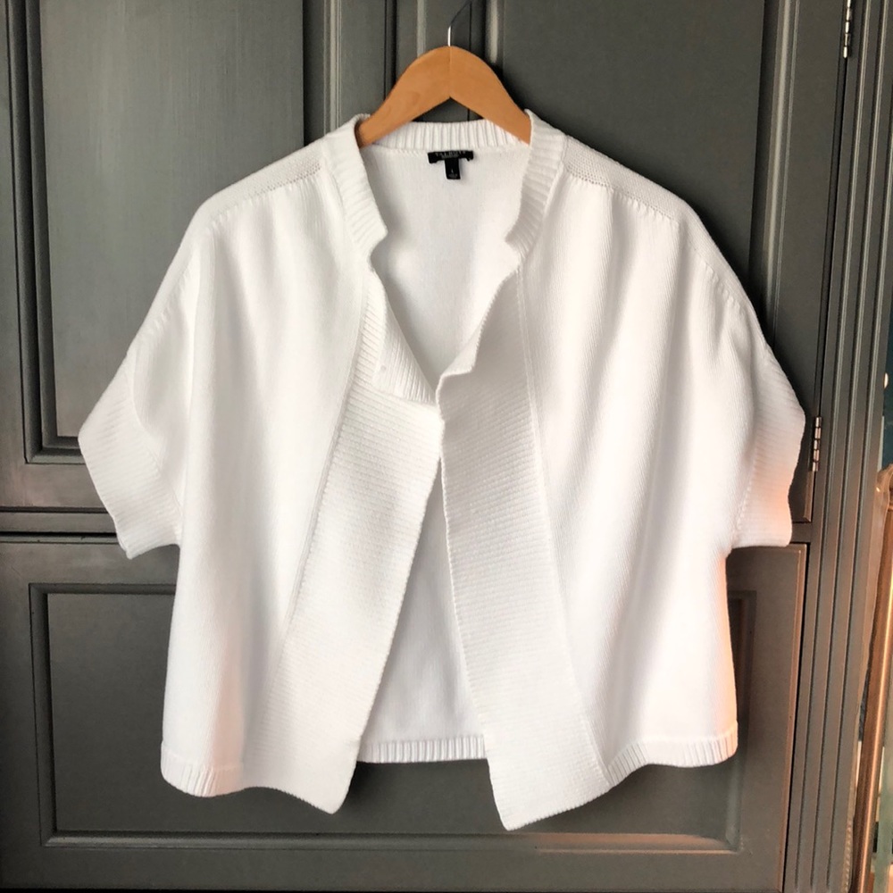 Talbots cotton drape cardigan size L